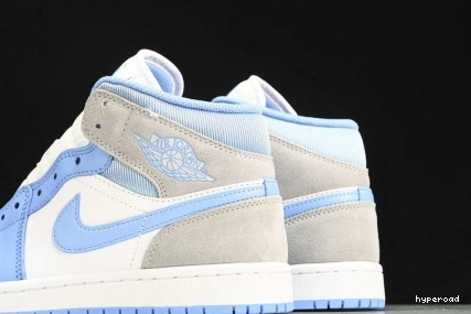 Hyperoad Blue 1 University  Mid NIKE AIR Grey JORDAN 0715